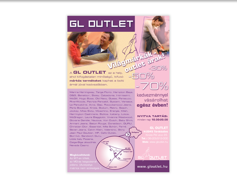GL OUTLET SZÓRÓLAP